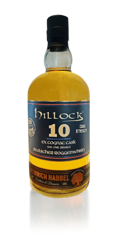Hillock 10 Roggenwhisky ex Cognac Fassstärke