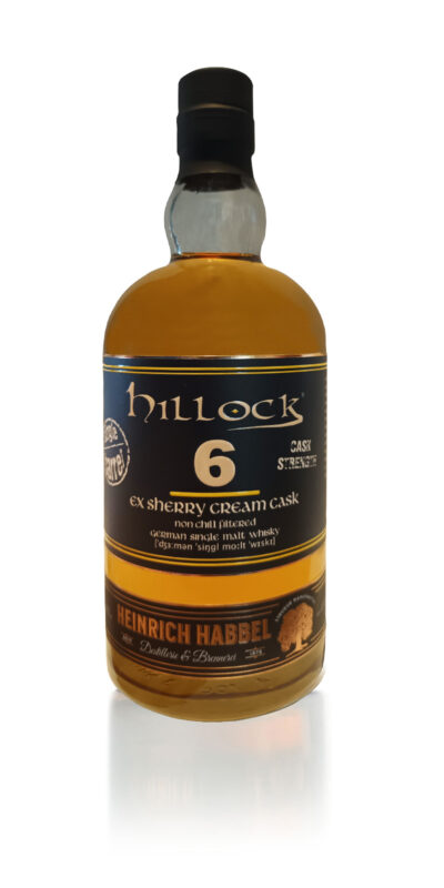 Hillock 10 Roggenwhisky ex Cognacfass Fassstärke