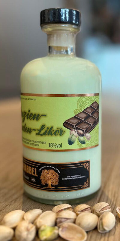 Pistazien-Schokoladen-Likör-Detail Pistazien-Schokoladen-Likör-Detail